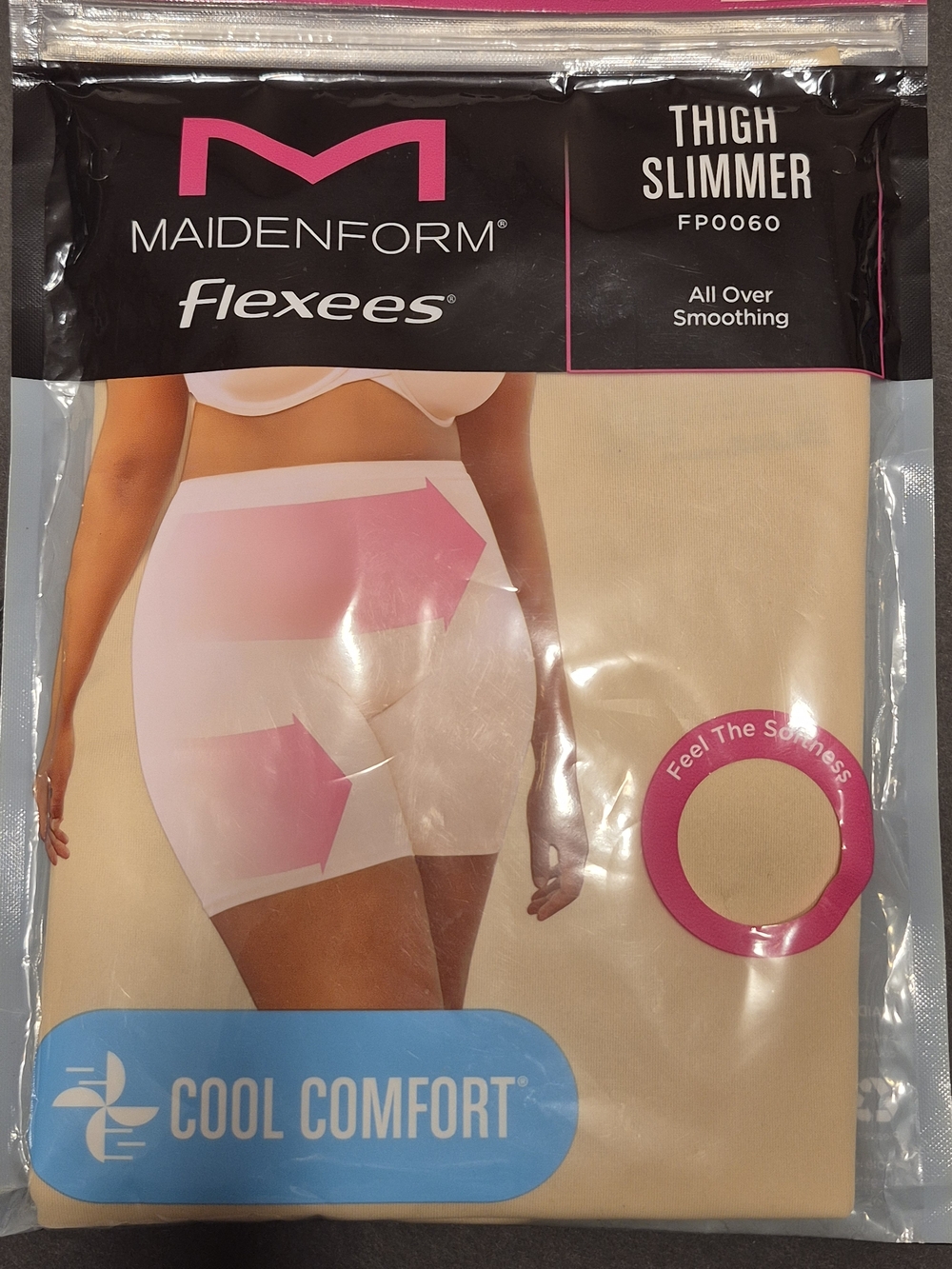 Maidenform Flexees Cool Comfort Thigh Slimmer in Beige